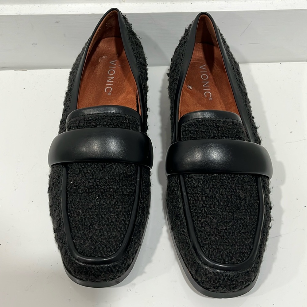 Vionic Womens Mylene Boucle Slip On Loafers 8.5